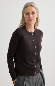 Laing Espresso Sylvia Merino Cardigan