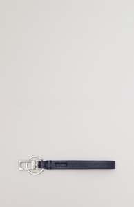 Yu Mei Eclipse Navy Lambskin Key Fob