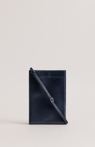 Yu Mei: Yu Mei Eclipse Navy Lambskin Georgie Bag