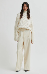 Second Female Jet Stream Sateen Tie Front Pant