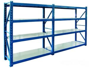Shelving unit 3m(L) x0.5m (W) x2m (H) 100kg per shelf, 800kg capacity in total