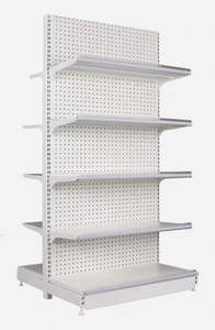 Double -Sided Retail Display Shelf for Dairy or Supermarkets