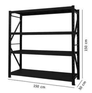 Shelving unit 1.5m(L) x0.5m(W) x1.5m (H) 100kg per shelf, 400kg capacity Free De&hellip;