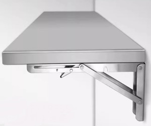 Foldable 201 Stainless Steel Wall Shelf  40cm deep- Multiple sizes available