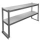 Stainless steel overbench double shelving  2 tiers, Multiple sizes available