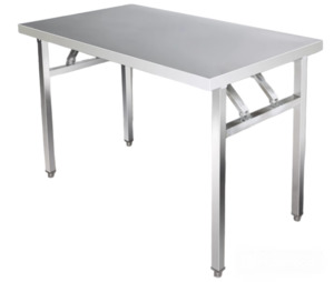 Shelving Units: Foldable stainless steel workbench /table - multiple sizes available