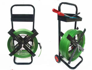 Accessories: A metal strapping holder / trolley with wheels