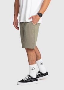 Mens: Volcom Fricken Modern Stretch Shorts 21" - Khaki