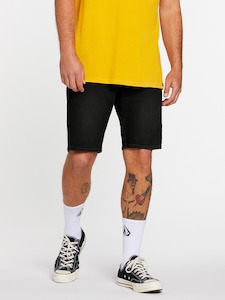 Mens: Volcom Solver Denim 19" Shorts - Black Out
