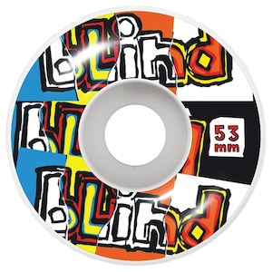 Skate Hardware: Blind OG Ripped Wheels 53mm Multi
