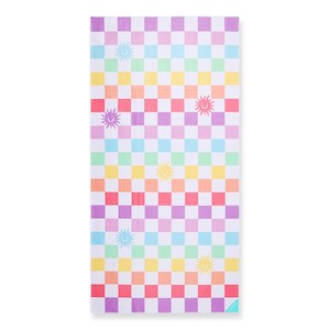 Dritimes Towel: Dritimes Checked Out Pastel Beach Towel