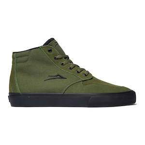 Lakai: Lakai Riley 3 High - Olive / Black Suede