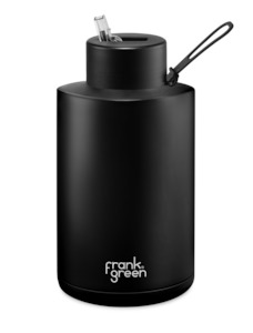 Frank Green: Frank Green Midnight Ceramic Reusable Bottle with Straw Lid 2,000ml (68oz)