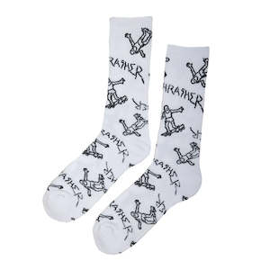 Thrasher: Thrasher Gonz Logo Crew Socks