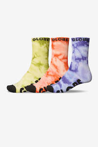 Globe Boys All Tied Up Crew Socks 3 Pack
