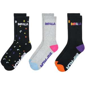 Impala: Impala Skate Socks 3 Pack - Twinkle