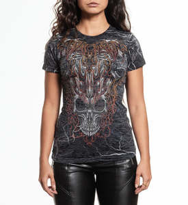 Affliction: Affliction Cosmic Inferno Womens Tee