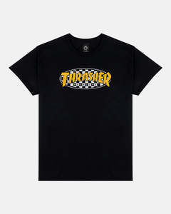 Thrasher: Thrasher Checkered Oval Tee