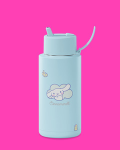 Frank Green: Frank Green Cinnamoroll Ceramic Reusable Bottle with Flip Straw Lid 1,000ml (34oz)