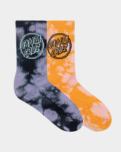 Santa Cruz: Santa Cruz Contra Dot Mono Girls Crew Socks 2 Pack