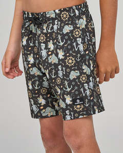 The Mad Hueys: The Mad Hueys CROC CAPTAIN | YOUTH 15" SWIM VOLLEY SHORT