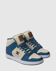Footwear Clearance: DC Manteca 4 Hi - Grey/Blue/White