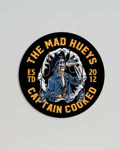 The Mad Hueys: The Mad Hueys CAPTAIN COOKED JAWS | STICKER