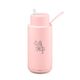 Frank Green Sebastian Ceramic Reusable Bottle with Straw Lid 1,000ml (34oz) - Blushed