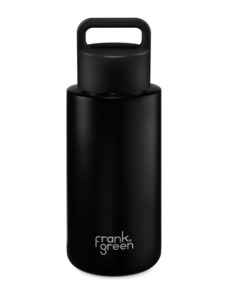 Frank Green Midnight Ceramic Reusable Bottle (Grip Finish) with Grip Lid - 1,000ml (34oz)