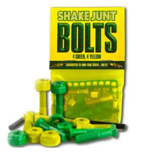 Skate Hardware: SHAKE JUNT 7/8 PHILLIPS GRN/YELL