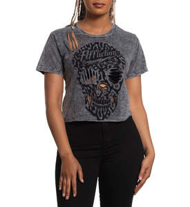 Affliction: Affliction Rock N Skull Womens Tee