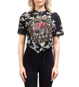 Affliction Heart Rock Womens Tee