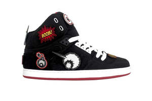 Osiris: OSIRIS NYC 83 CLK - BLACK/RED/VELCRO