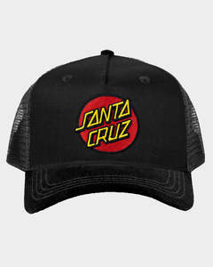 Santa Cruz: Santa Cruz Classic Dot Boys Trucker Hat Black
