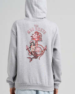 The Mad Hueys: THE MAD HUEYS MERMAID ANCHOR | WOMENS HOODED PULLOVER