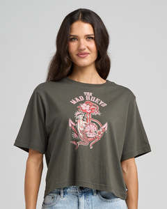 THE MAD HUEYS MERMAID ANCHOR | WOMENS BOXY TEE