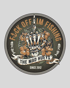 THE MAD HUEYS FK OFF FISH | STICKER