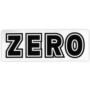 Zero Skateboards: Zero Bold Sticker