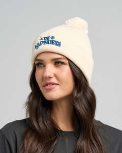 Beanies: THE MAD HUEYS MERMAIDS DRINK FREE | WOMENS RELAXED BEANIE