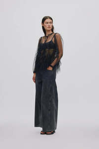 Lane- Washed Black Denim