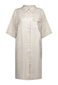 Mes Demoiselles: Sunshine Shirt Dress-Silver