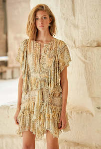 Mes Demoiselles: Dress Crook-Camel Combo