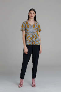 Obi 1: Geo Flounce Top