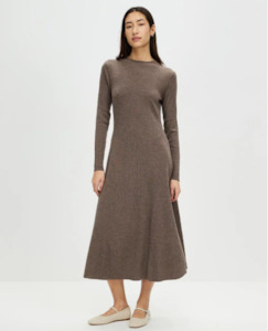 Mia Long Sleeved Dress-Nougat