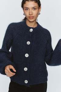 Knitwear: Cait Cardigan-Navy