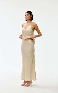 Skirts: Gia Skirt-Gold Lustre