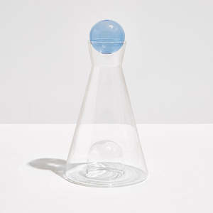 Vice Versa Carafe-Clear + Blue