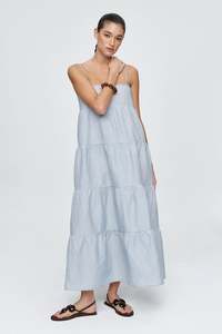 Ophelia Dress-Bleu Stripe