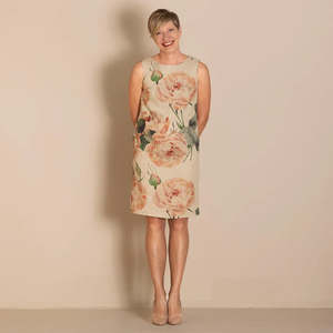 Dresses: Roses Linen Shift