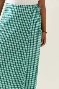Esther Wrap Skirt-Baltic